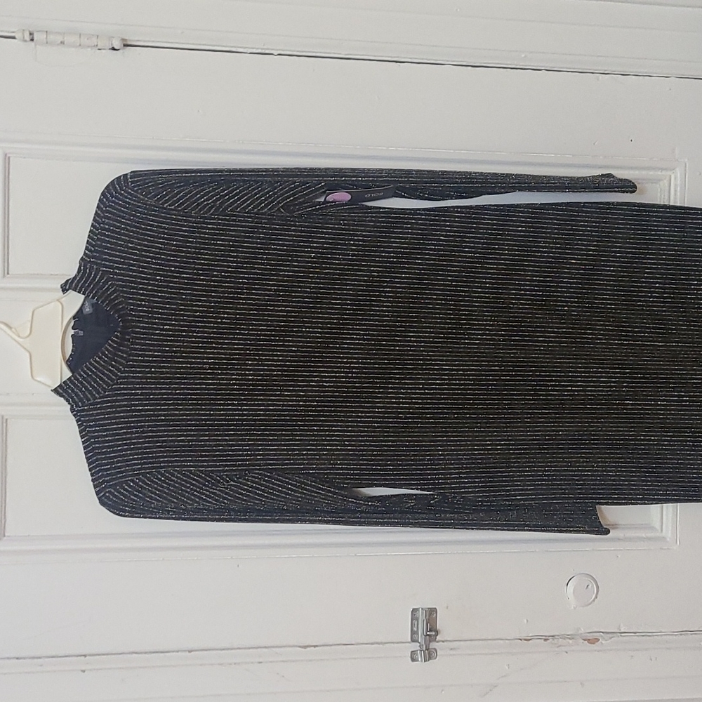 Long sleeve shimmer dress